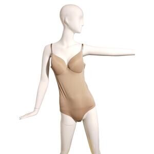Red Hot Spanx Women's size 1X Neutral Moderate Control Shapewear Bodysuit